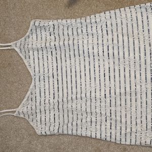 White lace under shirt